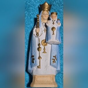 Sanmyro Mary Holding Infant Of Prague Statue